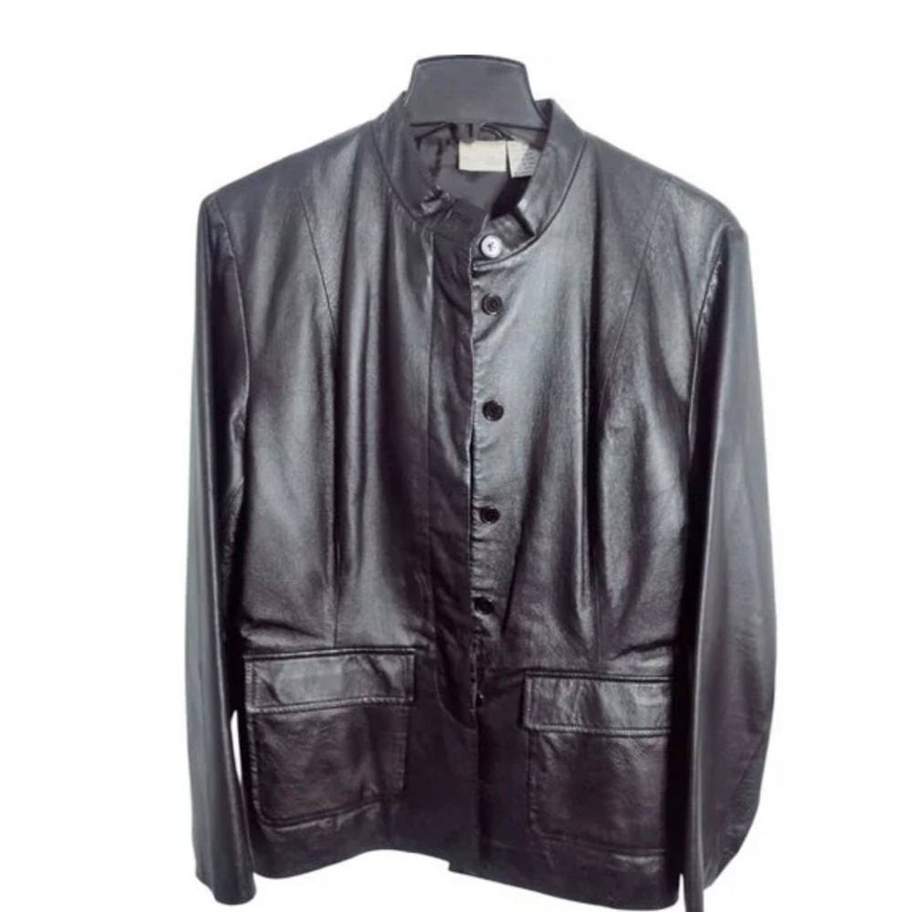 Newport News Black Leather Jacket